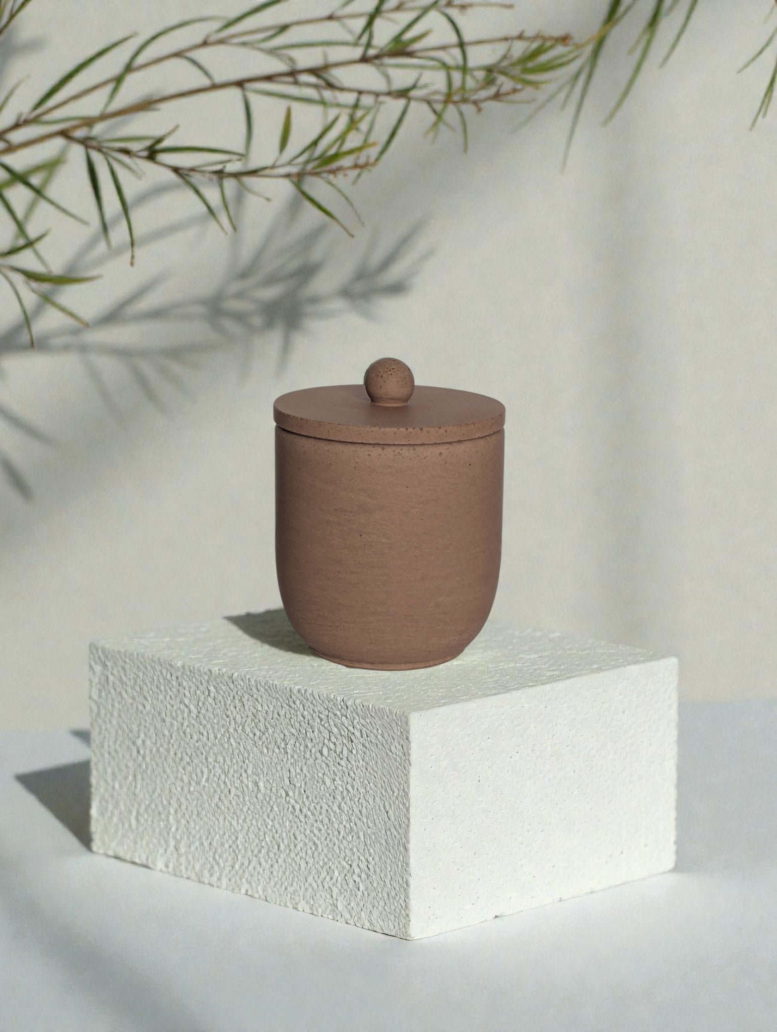 More Espresso, Less Depresso • Concrete Candle