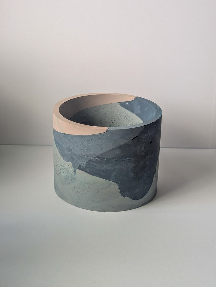 handmade concrete planter